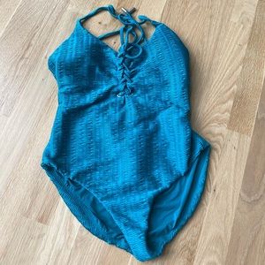 Red Carter one piece bathing suit